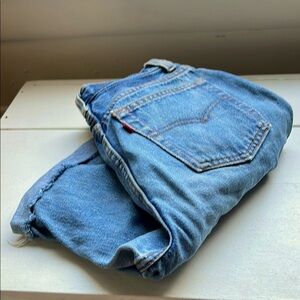 Vintage Levi's Blue Jean Denim Shorts cut offs for Women Junior size 9
